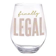 Artisanal Jumbo Stemless Wine Glass Finally Legal