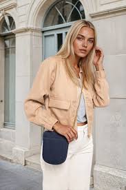 Mi Moso Zip Line Bomber - Taupe