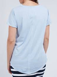 Elm Fundamental Vee Tee - Sky