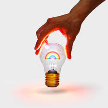 Load image into Gallery viewer, Stellar Haus Lightbulb Lamp USB Recharge - Rainbow
