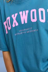 Foxwood  Interval Tee - Ocean with Neon Pink