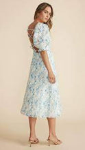 Load image into Gallery viewer, MinkPink Zephyr  Broderie Back Detail Dress Blue
