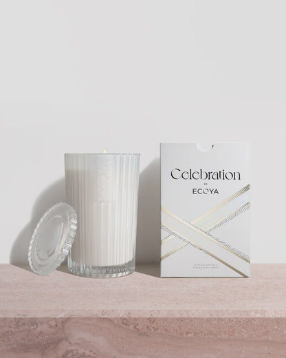 Ecoya Celebration Candle -  White Musk & Warm Vanilla