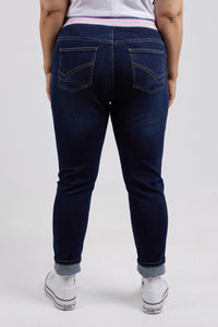 Elm Melody Denim Jogger Dark Blue Wash