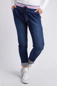 Elm Melody Denim Jogger Dark Blue Wash