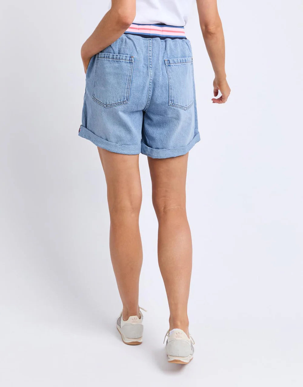 Elm Bodhi Denim Short - Mid Blue Wash