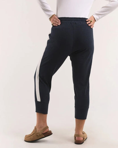 Elm Brunch Pant Side Tape - Classic Navy/ White Stripe