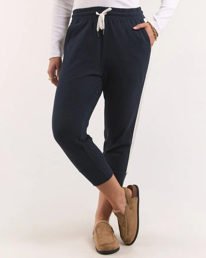 Elm Brunch Pant Side Tape - Classic Navy/ White Stripe