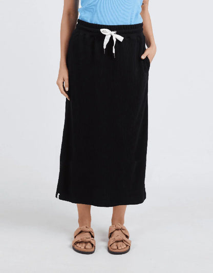 Elm Xanthe Rib Skirt - Black