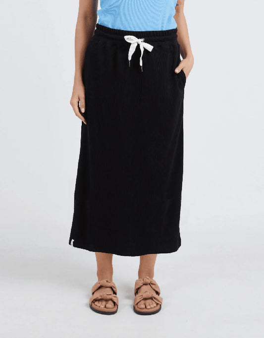 Elm Xanthe Rib Skirt - Black