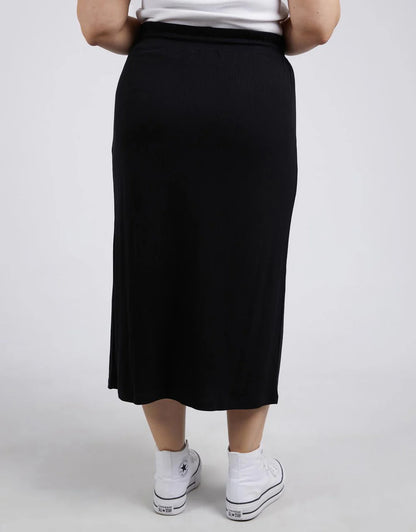 Elm Xanthe Rib Skirt - Black