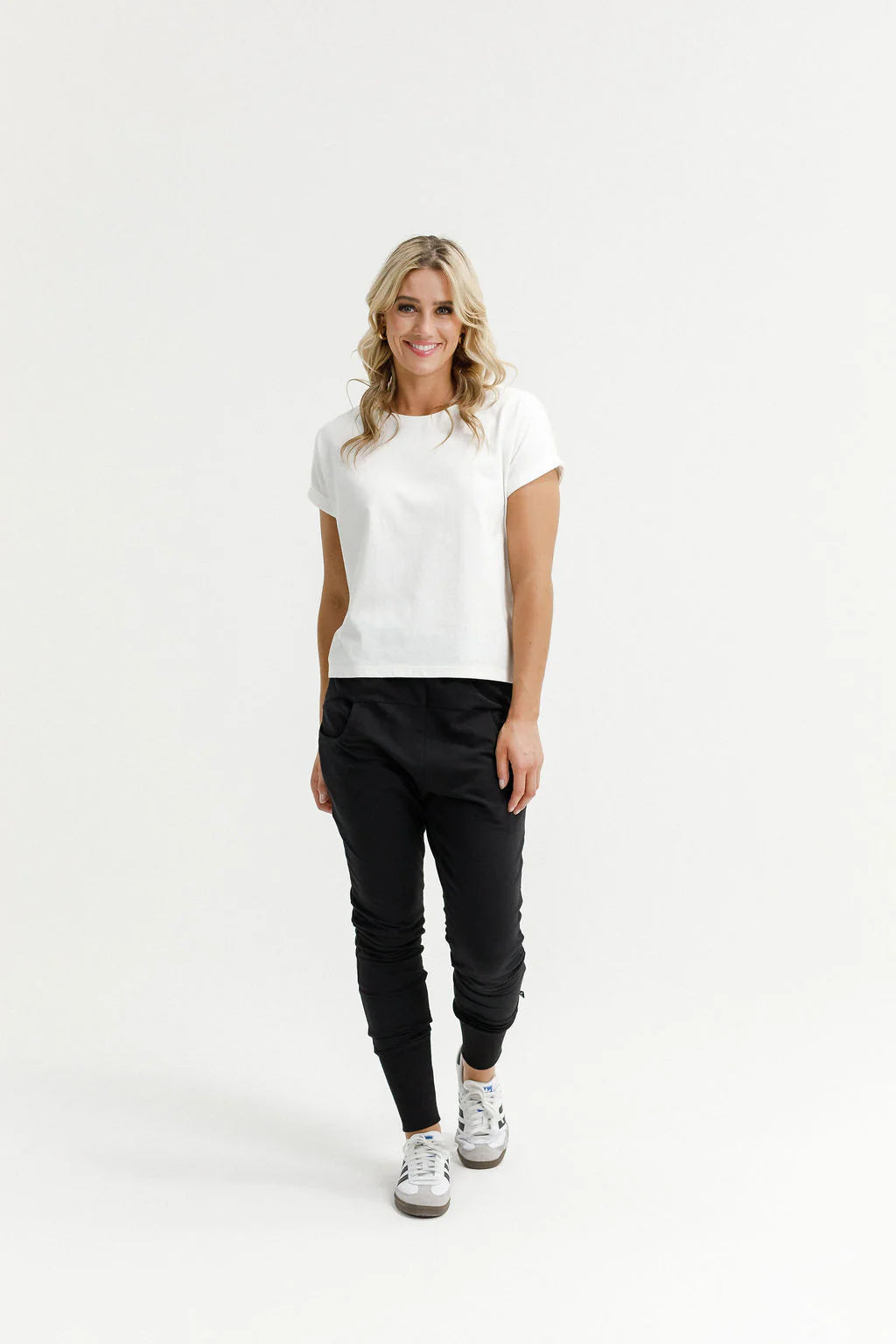 Homelee Apartment Pants - Alpine - Black with Coral Shadow X