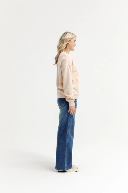 Homelee Hugo Crew - Alpine - Peach Parfait