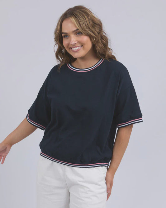 Elm Faye S/S Sweat - Dark Sapphire