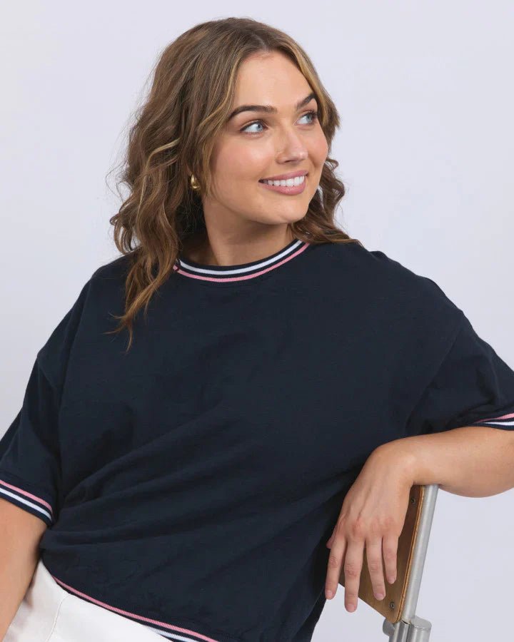 Elm Faye S/S Sweat - Dark Sapphire