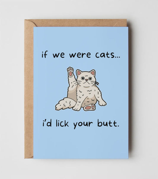 Yeah Noted Card - If we were Cats