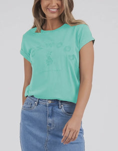 Foxwood Effortless Tee - Neon Mint