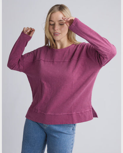 Foxwood Jayne Throw On Top - Port