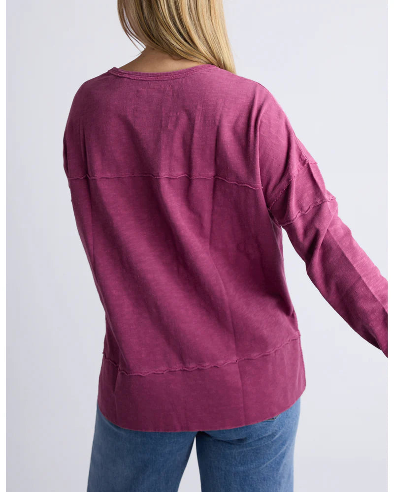 Foxwood Jayne Throw On Top - Port