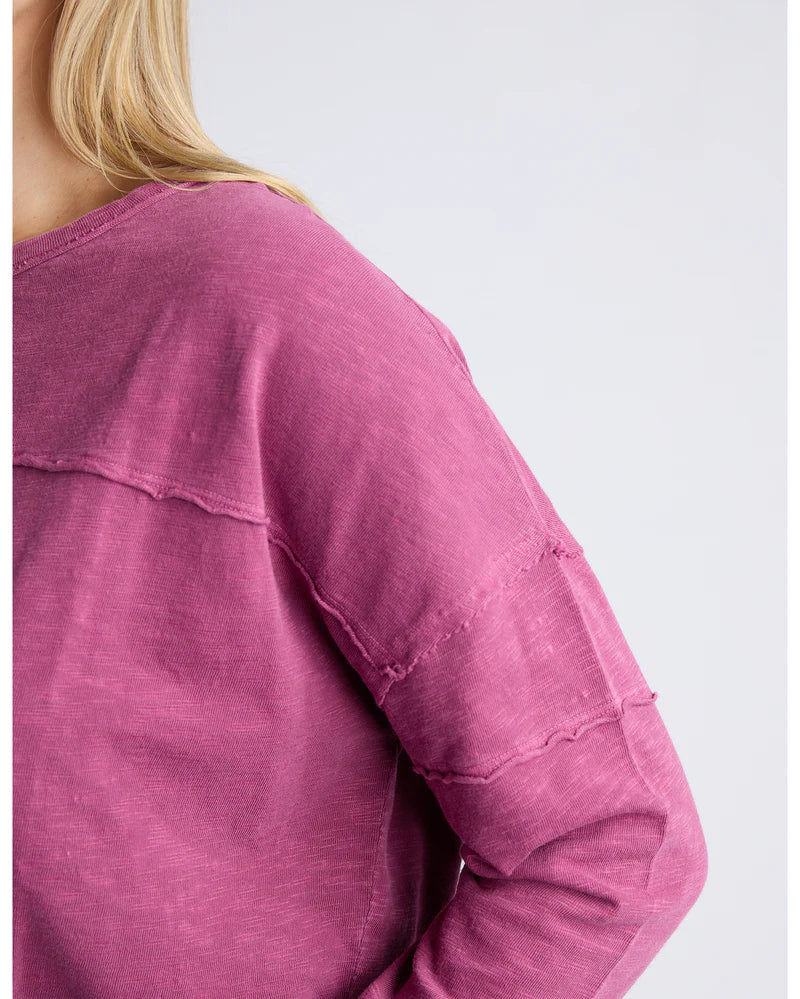 Foxwood Jayne Throw On Top - Port