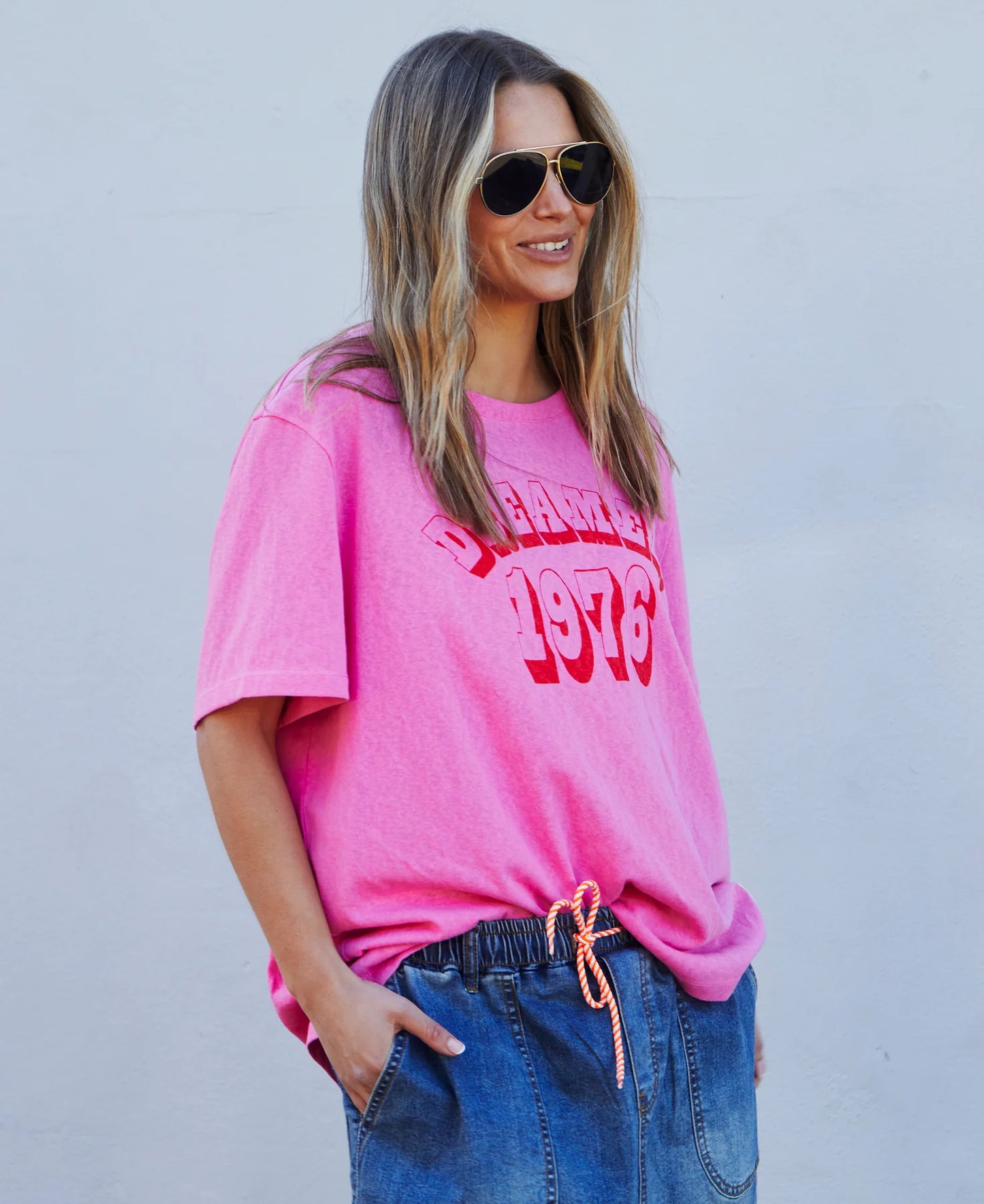 Hammill & Co 1976 Dreamer Tee - Hot Pink