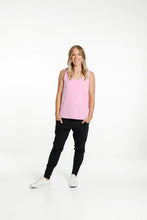Load image into Gallery viewer, Home-Lee Apartment Pants Black with Pink Bloom Print X
