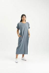 Home-Lee Navaeh Midi Dress  - Storm