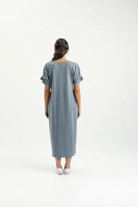 Home-Lee Navaeh Midi Dress  - Storm