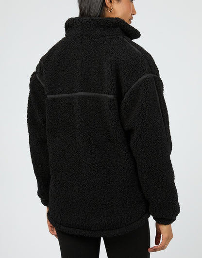 All About Eve Newport  Zip Thru Teddy - Black