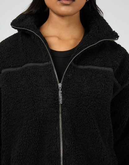 All About Eve Newport  Zip Thru Teddy - Black