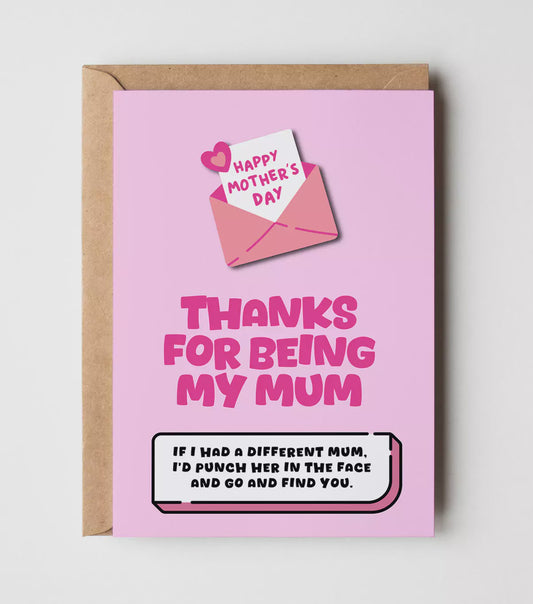 Yeah Noted Card - Thanks for being my Mum