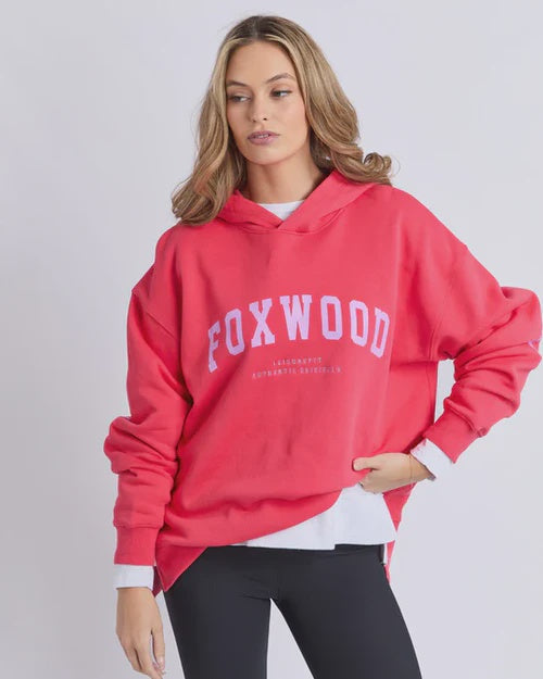 Foxwood Interval Hoodie - Raspberry with Neon Lilac