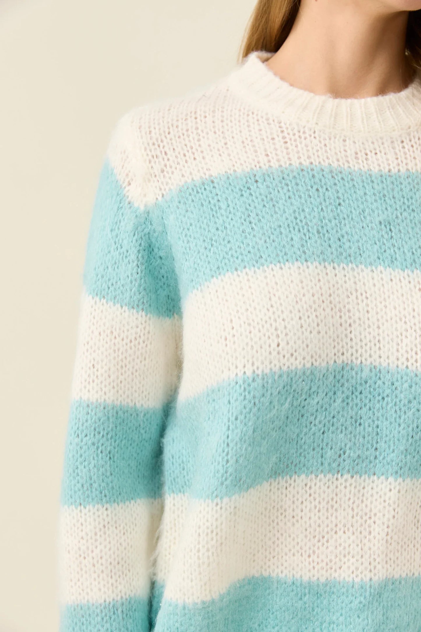 Isle of Mine Pallas Stripe Jumper - Ice Blue