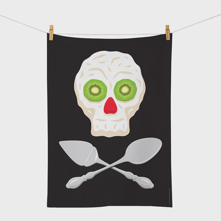 100% New Zealand Tea Towel -  Pavlova Pirate