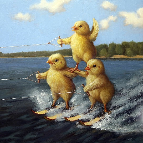 Image Vault Black Box Frame - Water Ski Chicks