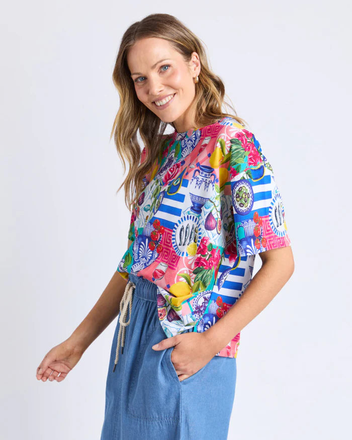 Elm La La Land Tee - All Over Yardage Print