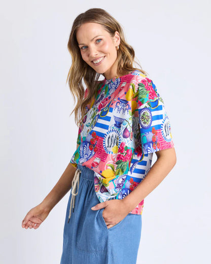 Elm La La Land Tee - All Over Yardage Print