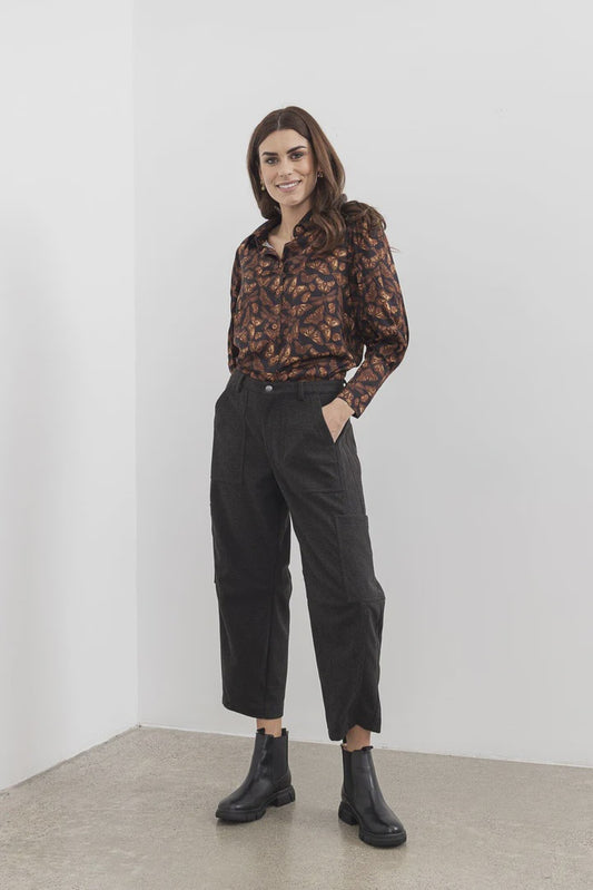 Moss by Mi Moso Lexie Pant - Charcoal