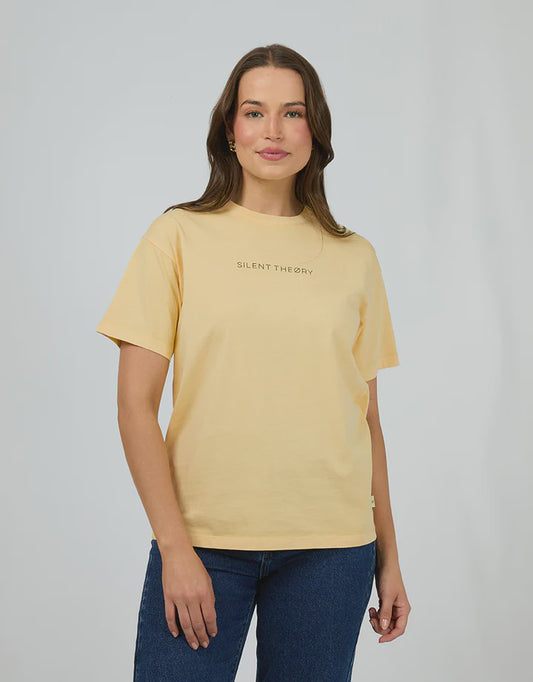 Silent Theory Logo Tee - Lemon