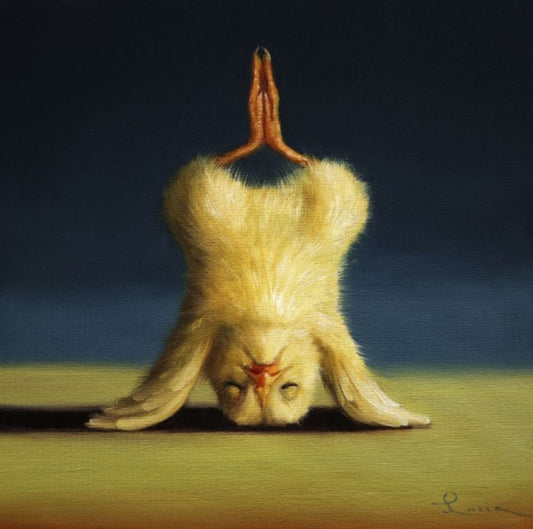 Image Vault Black Box Frame - Yoga Chick Lotus Headstand