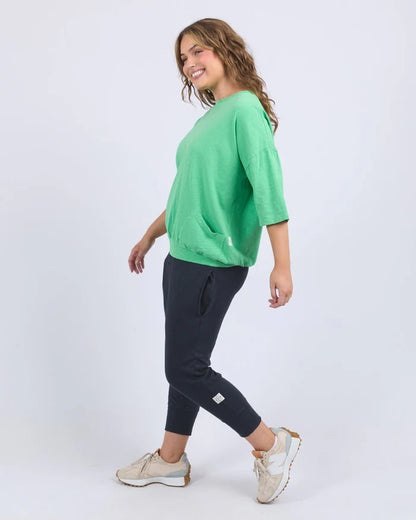 Elm Mazie Sweat - Spring Green