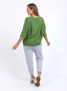 Elm Mazie Sweat - Cedar Green