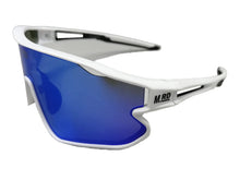 Load image into Gallery viewer, Moana Road Sunglasses Roadsters White with Blue Lens
