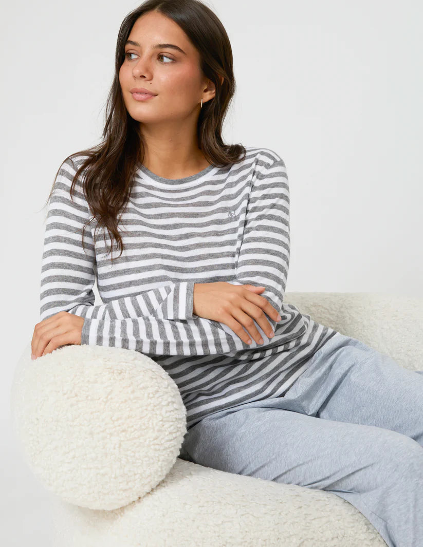 Stella + Gemma Mondo Knit - Grey Stripe