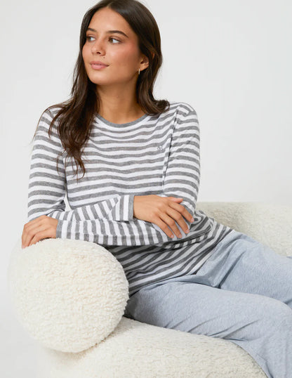 Stella + Gemma Mondo Knit - Grey Stripe