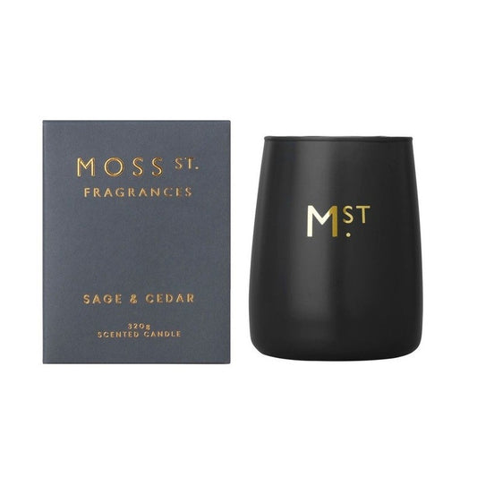 Moss St. Candle 320g - Sage & Cedar