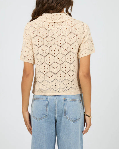 Silent Theory Nina Crochet Top - Natural