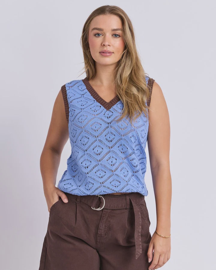 Foxwood Nola Knit - Cornflower Blue