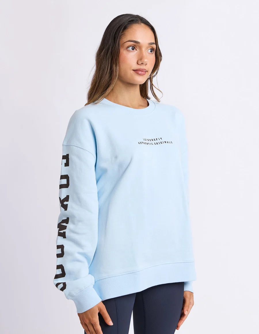Foxwood Origin Crew - Light Blue with Coffee