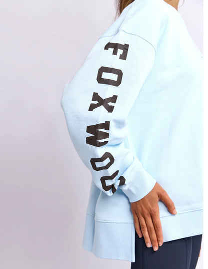 Foxwood Origin Crew - Light Blue with Coffee